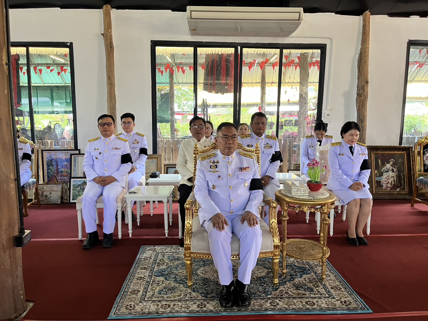 สพอ.บ้านแท่น ร่วมพิธีเจริญพระพุทธมนต์ สืบชะตา บายศรีทูลพระขวัญ ตามประเพณีอีสาน และจัดกิจกรรมรวมพลังเอามื้อสามัคคี วิถีโคก หนอง นา พัฒนาชุมชน จังหวัดชัยภูมิ เฉลิมพระเกียรติพระบาทสมเด็จพระเจ้าอยู่หัว เนื่องในโอกาสวันเฉลิมพระชนมพรรษา พระบาทสมเด็จพระเจ้าอยู่หัว 28 กรกฎาคม 2569